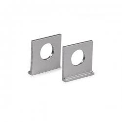 UCHO-ZM Hanger Ref: 42512 The hanger consists of two pieces with holes. Both parts should be inserted into the guide (small lock) of the selected extrusion.
