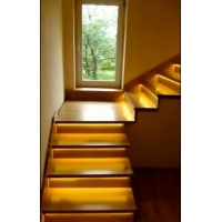 Stair lighting with motion sensors
