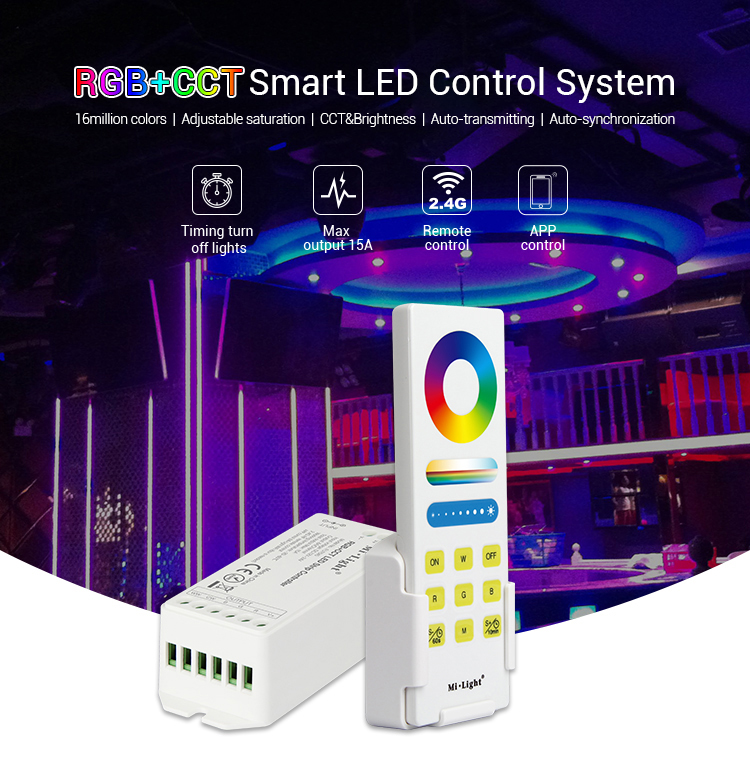 Mi.Light LED Strip Controller Brightness Dimming Adjustable Remote Control 