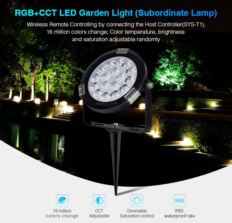 Mi light 9W RGB CCT LED Garden Light Waterproof WiFi remote Outdoor Lighting