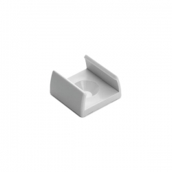 PL-PDM Mounting bracket, A component for easy mounting of a lightweight lighting fixture to the surface. It is made of plastic and has a screw hole as well as flexible "wings" acting as a holder for the fixture. It is compatible with most standard extrusions.