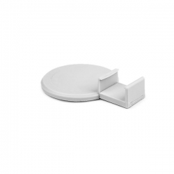 PLANISA Mounting bracket, The mounting bracket is designed for embedding the MICRO-ALU extrusion in finished architectural niches. The extrusion is snapped into the mounting bracket in a plane parallel to the surface. The mounting bracket has a round base that can be adhered with glue or a suitable screw