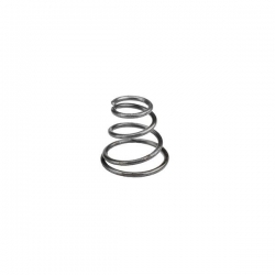 Conical spring – an element ensuring the pressure on the electricity connection – with the power supplying element out-of-sight on the fitting side.