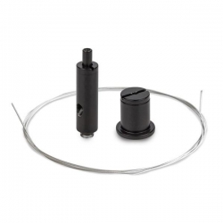 RD-1 Fastener set black Ref: 42658L9005 Infinitely adjustable suspension height at the fixture