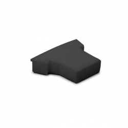 FOLED-W black End cap, Easy assembly Facilitates attaching the cover to the extrusion