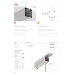 Profile LED NIBO with space for power supply