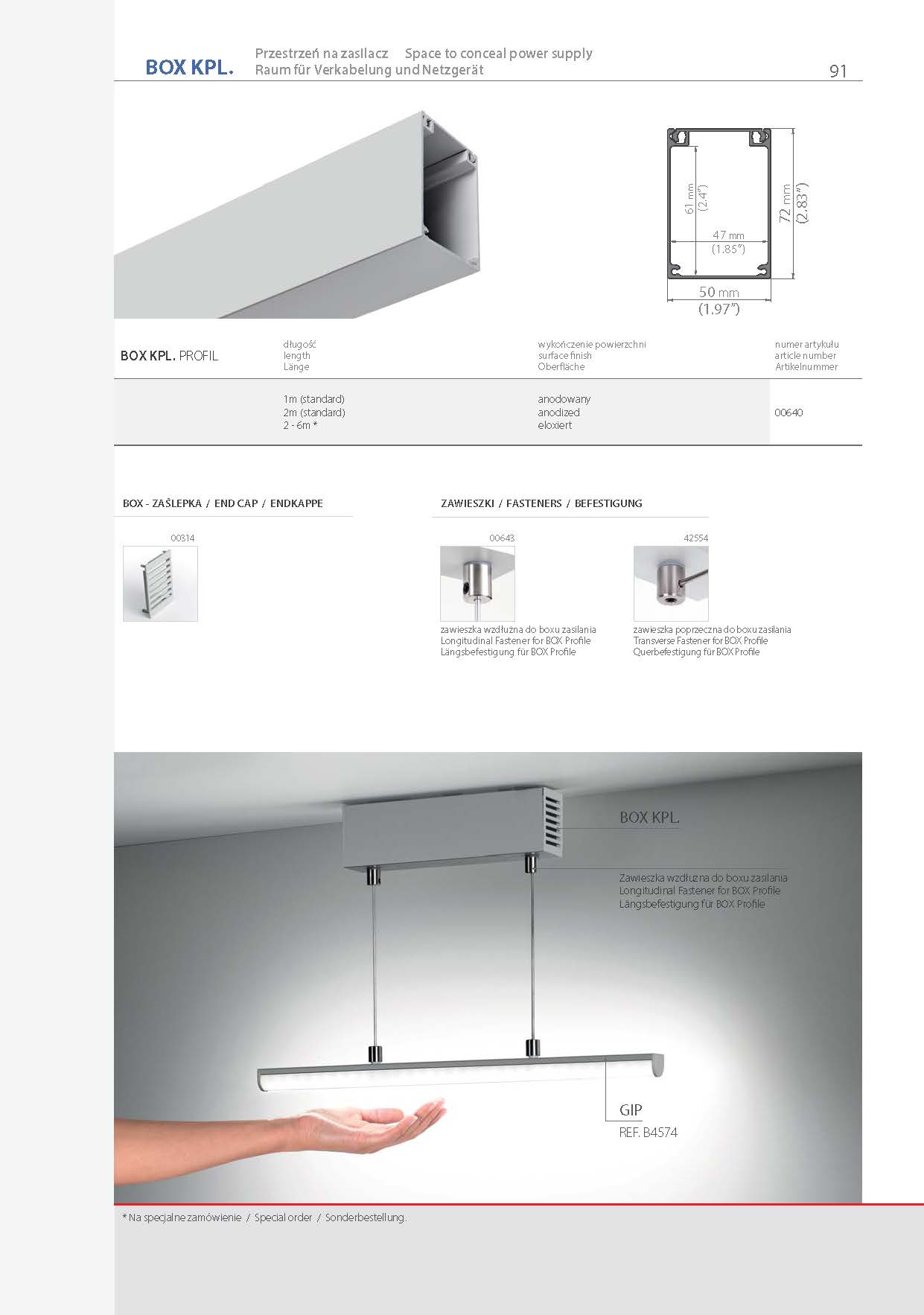 BOX, profile | stair-lighting.com, 00640 profile, BOX klus profile, BOX channel, 