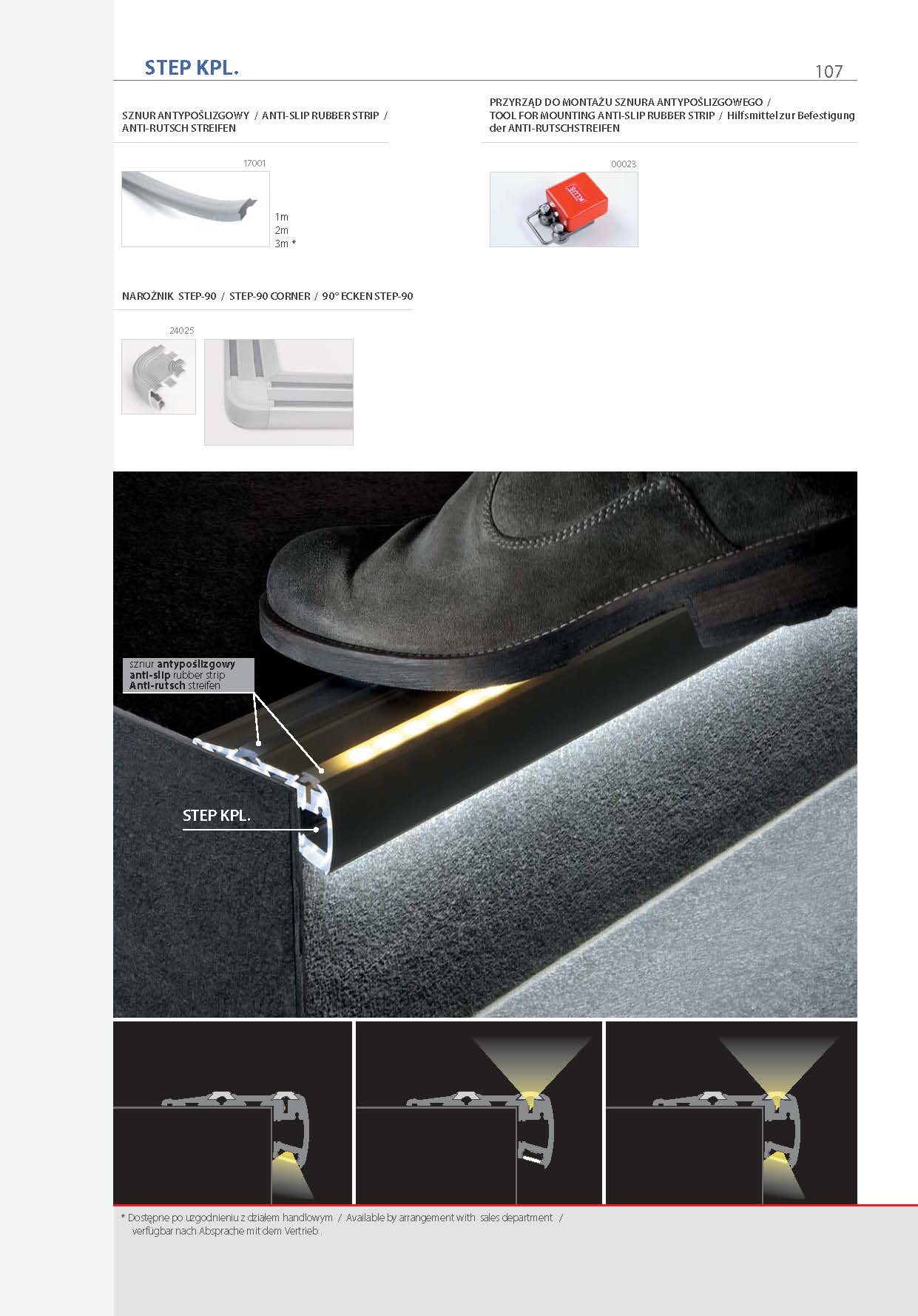 STEP, profile | stair-lighting.com, B4845 profile, STEP klus profile, STEP channel, 