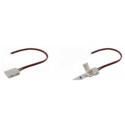 Single connector for LED strips 10mm with cable