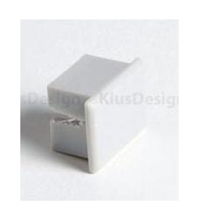 PDS-4-MW white End cap, Aesthetically finishing the extrusion