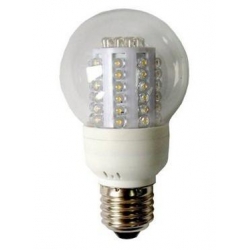 60 LED bulb, bubble, E27, WHITE COLD - ICAZAL3010