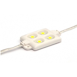 5050 LED module - 4 LEDs - waterproof yellow